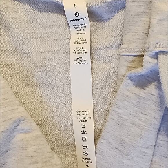 Cozy Chic Lululemon Coast Easy Wrap Asymmetrical Zip Hoodie Sz 2 Heathered Grey - Picture 9 of 10